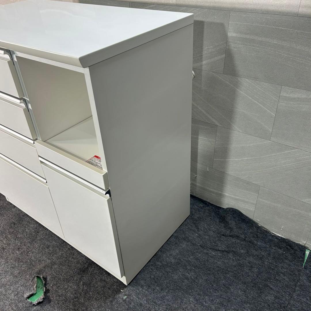 ニトリ キッチンカウンター レジューム 90 レンジボード 食器棚 d4145