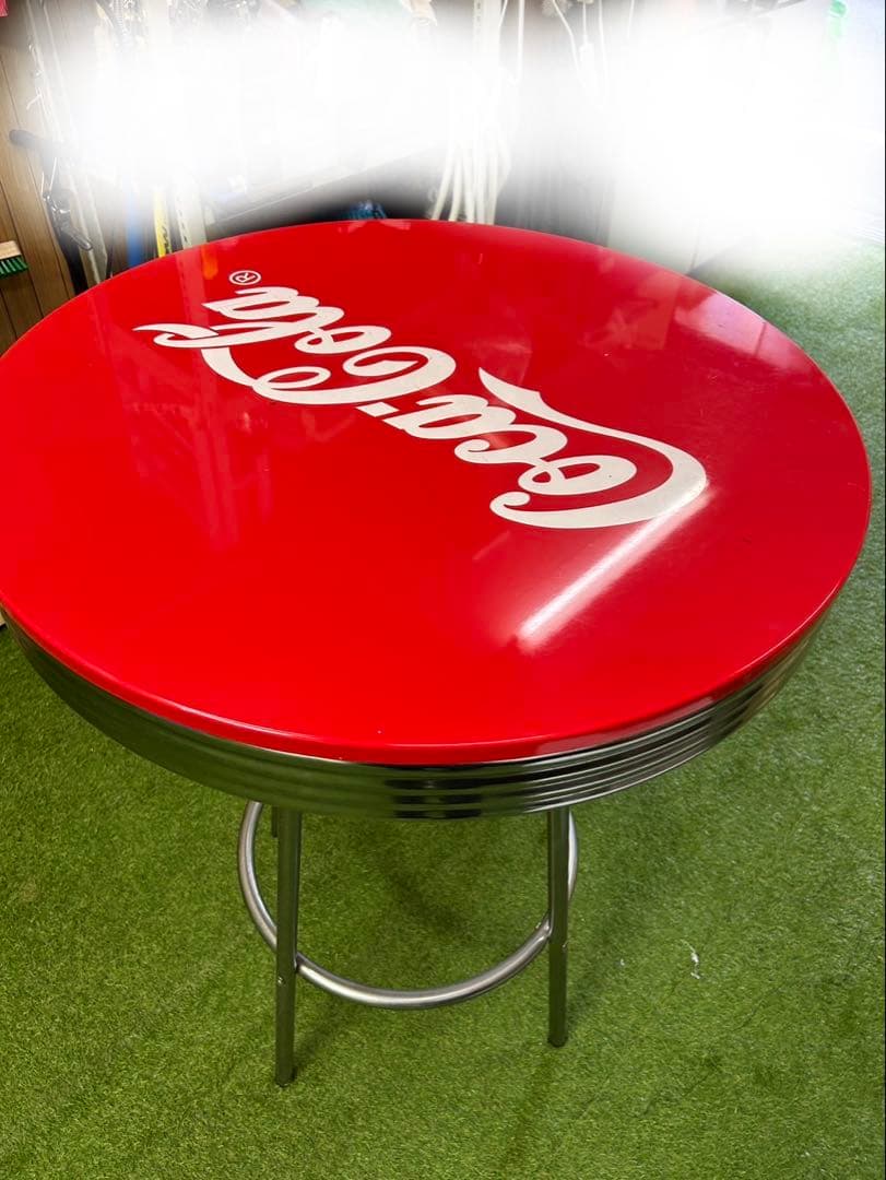 コカ・コーラ Coca-Cola ロゴ バーテーブル　アメリカン雑貨 店舗什器