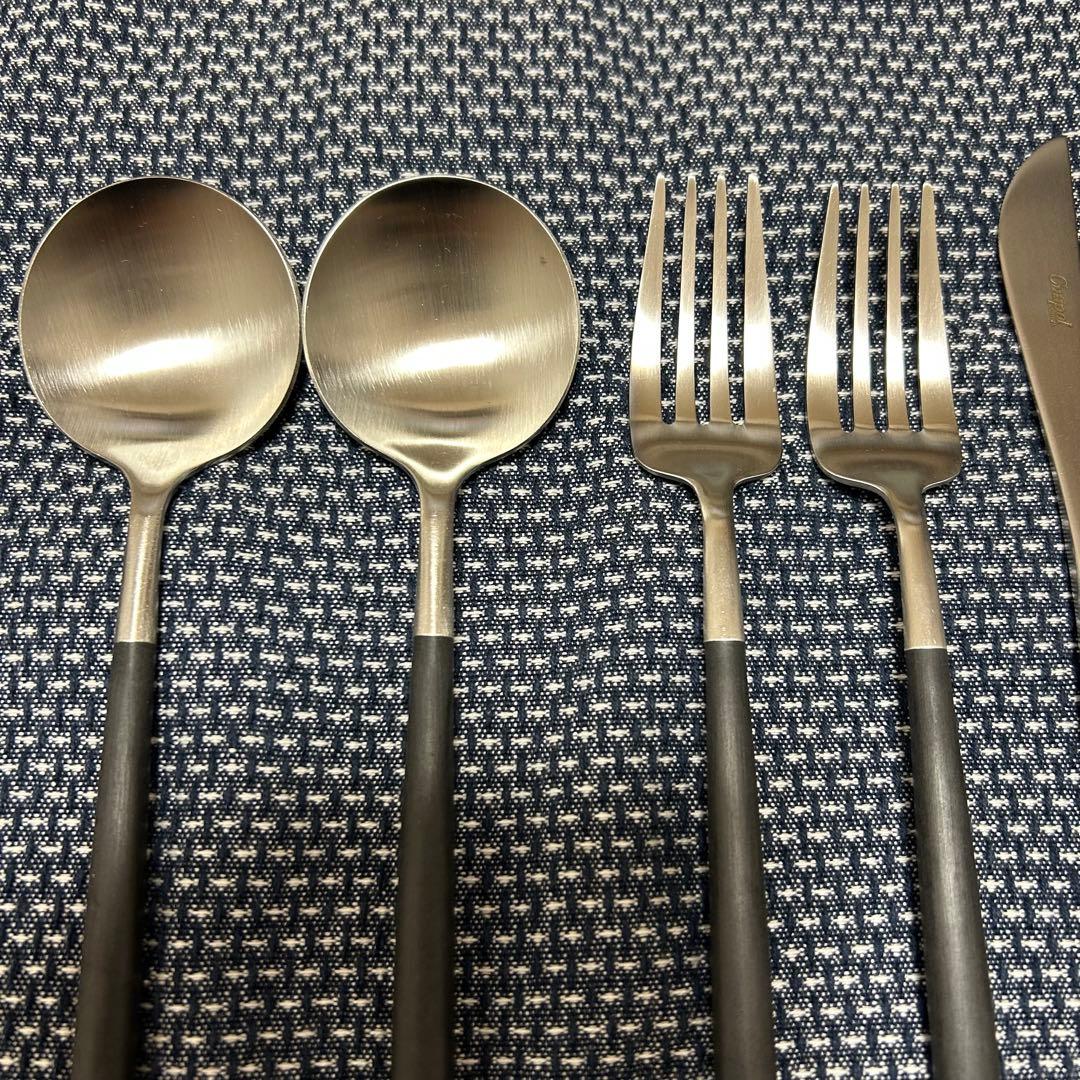 【新品未使用品】cutipol クチポール カトラリー ゴア ブラック セット