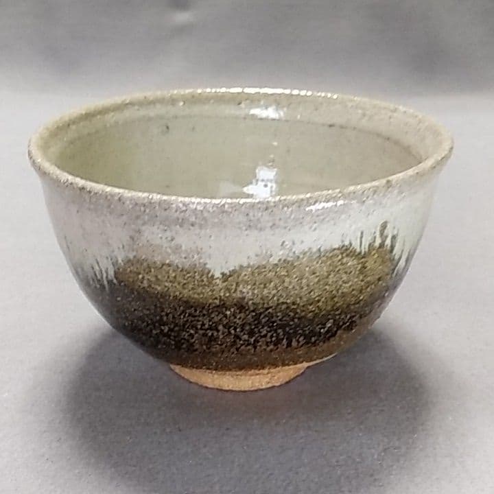 西岡良弘　氏作　朝鮮唐津茶碗　合わせ箱付き　唐津茶碗　茶道具　西岡小十　氏の長男