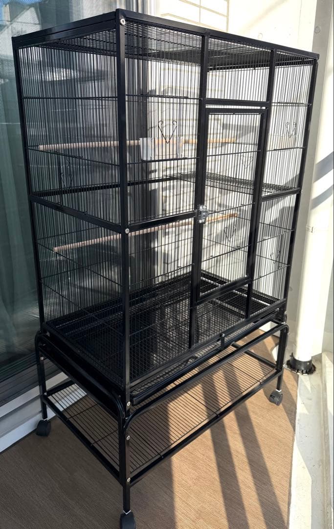 鳥かご 金属製大型のバードケージ オウム、オカメインコ、ラブバード　豪華希少大型