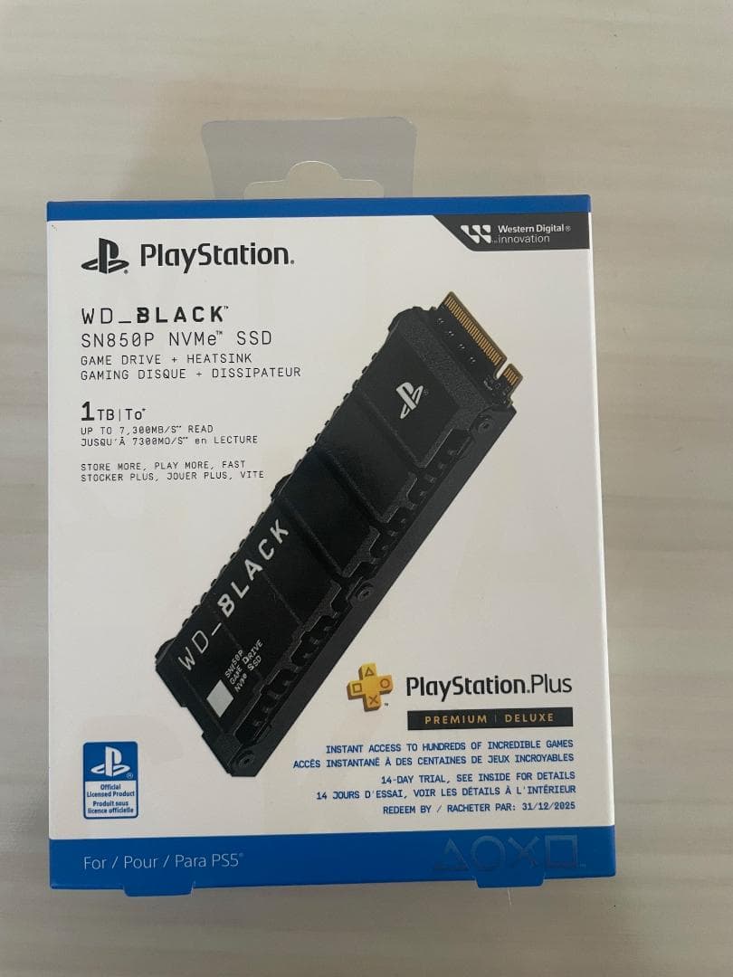 ウエスタンデジタル内蔵SSD1TB PS5 WDBBYV0010BNC-WRSN