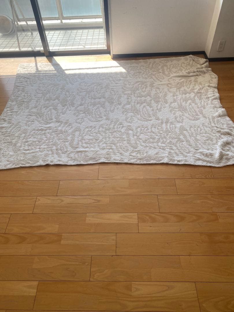 kashwére クリーム色 ブランケット