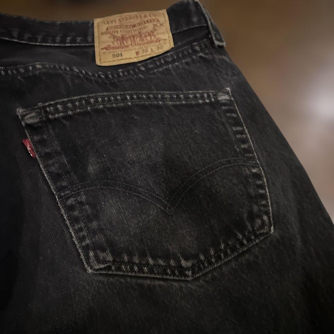 501ブラック　後染め　W38L30 USA製　97年製