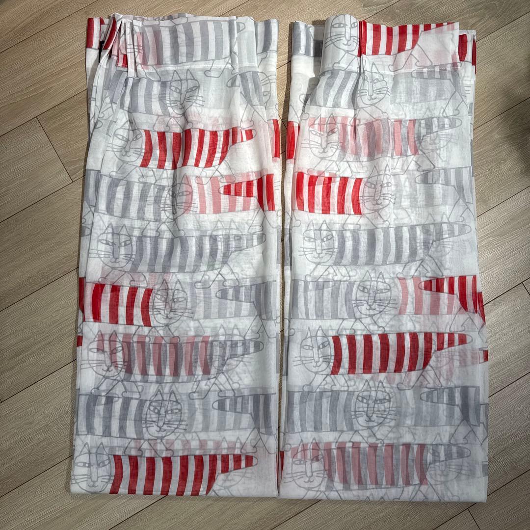 LISA LARSON マイキー レースカーテン100×176cm 定価2.8万