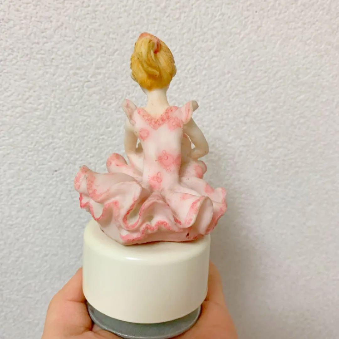 陶器　オルゴール　バレリーナ