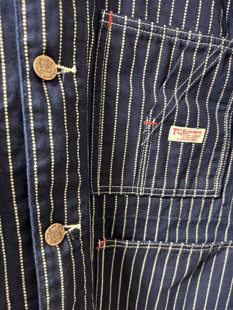 TCB jeans ウォバッシュカバーオール 38 サイズ