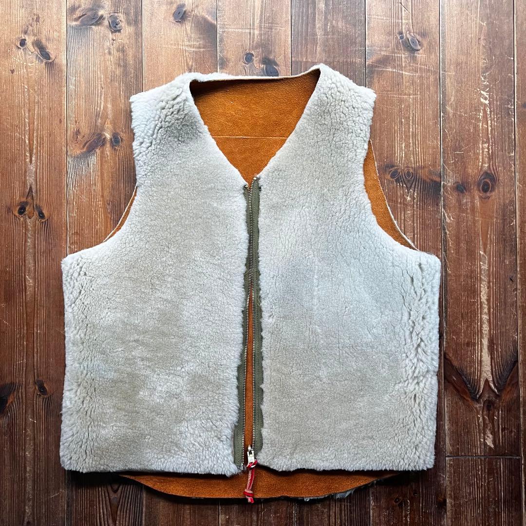 トップス BEST MADE CO. Shearling Wool Vest USA