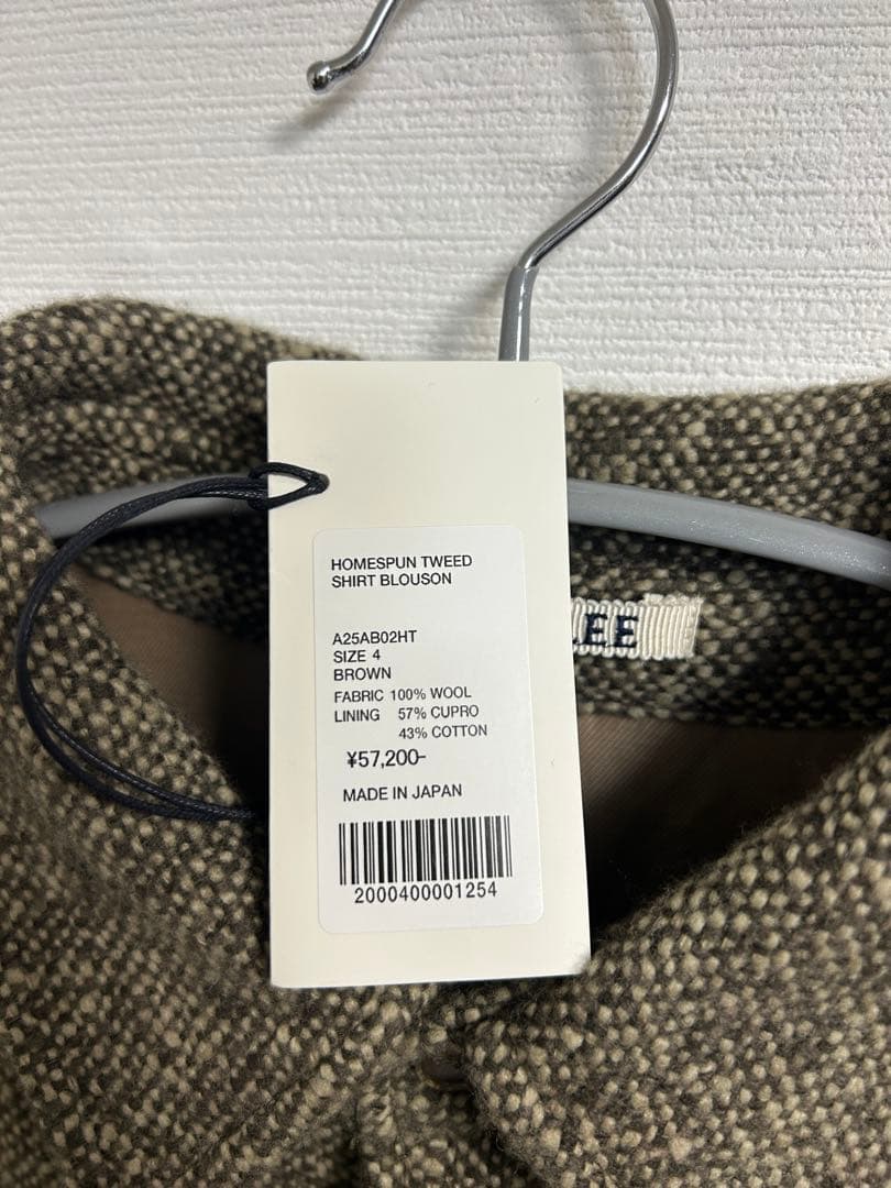 ジャケット・アウター AURALEE SPUN TWEED SHIRT BLOUSON 4