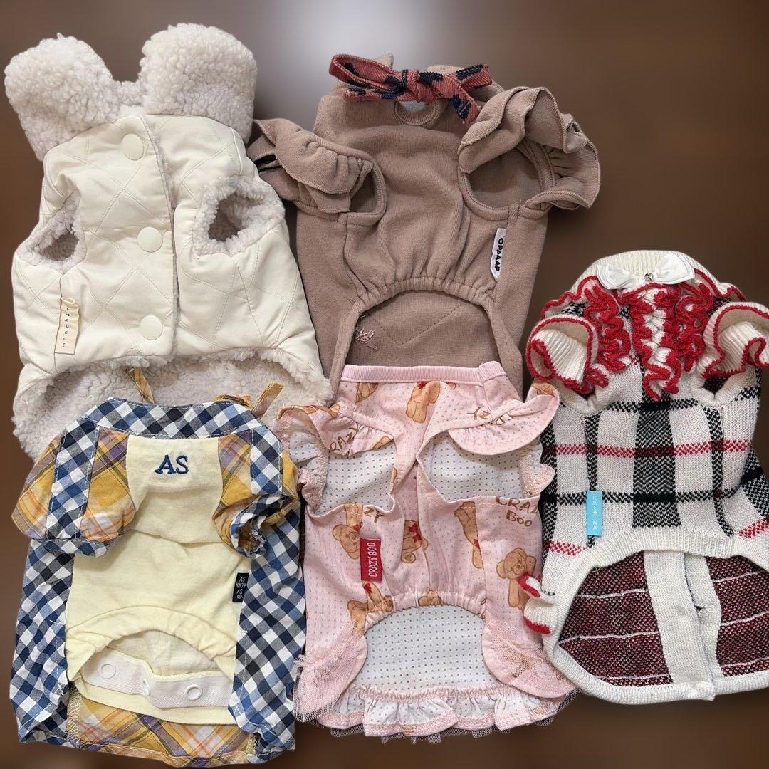 犬服まとめ売り XSサイズ相当 5着セット