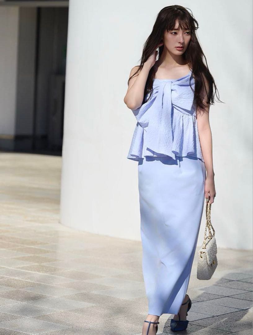 FRAY I.Dペプラムリボントップス