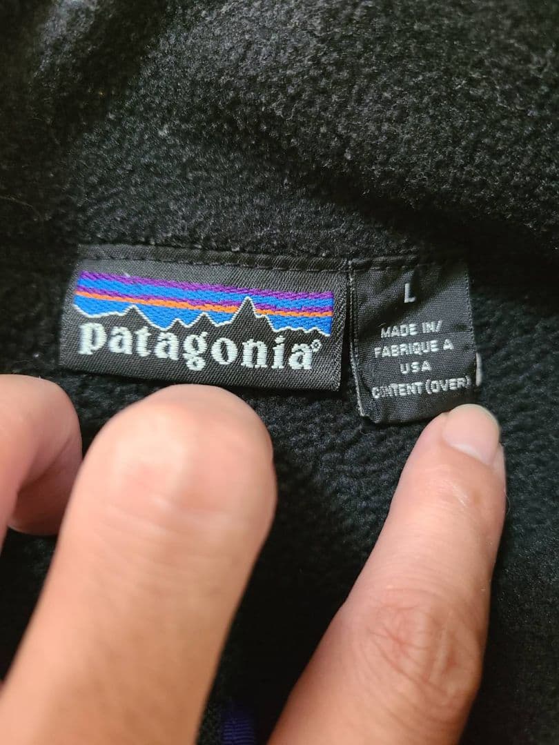 極美 黒 94's USA製 patagonia シンチラベスト