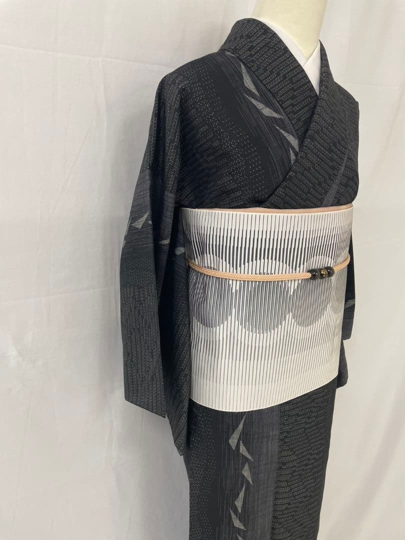 美品　正絹袷　結城紬　単品