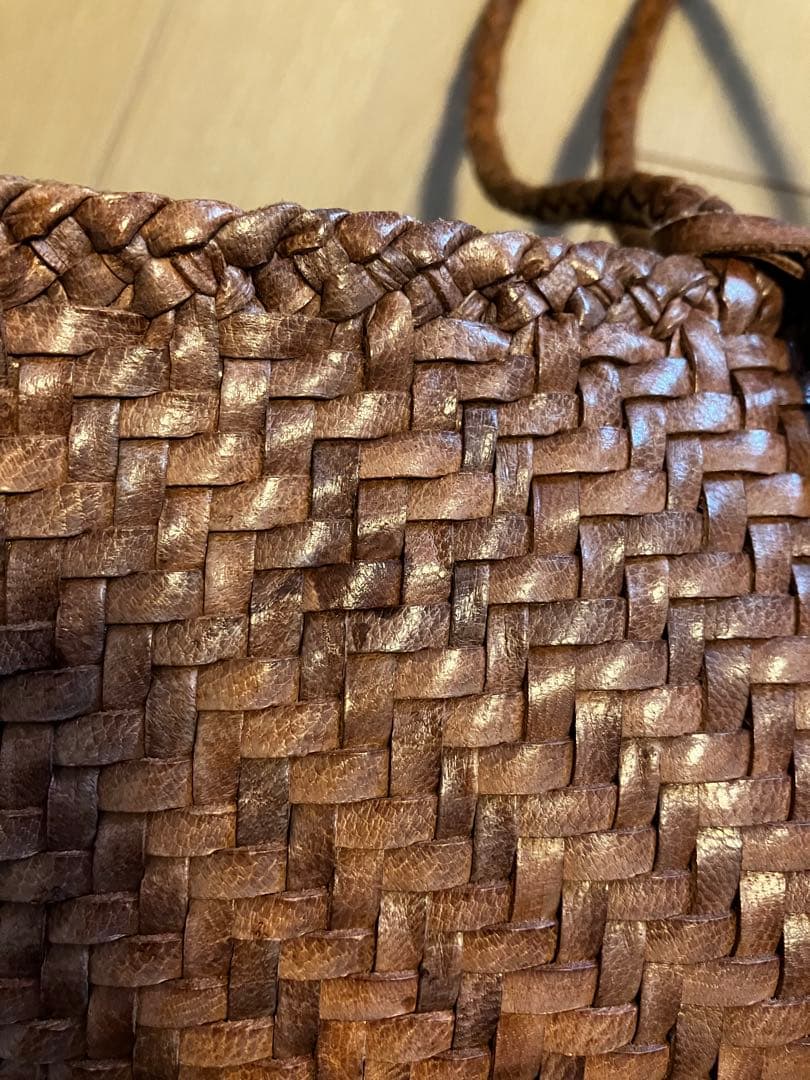 Craig for human womanピンクグレージュかごバッグDRAGON