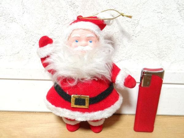 80年代 ビンテージ クリスマス サンタクロース ベアー オーナメント 飾り