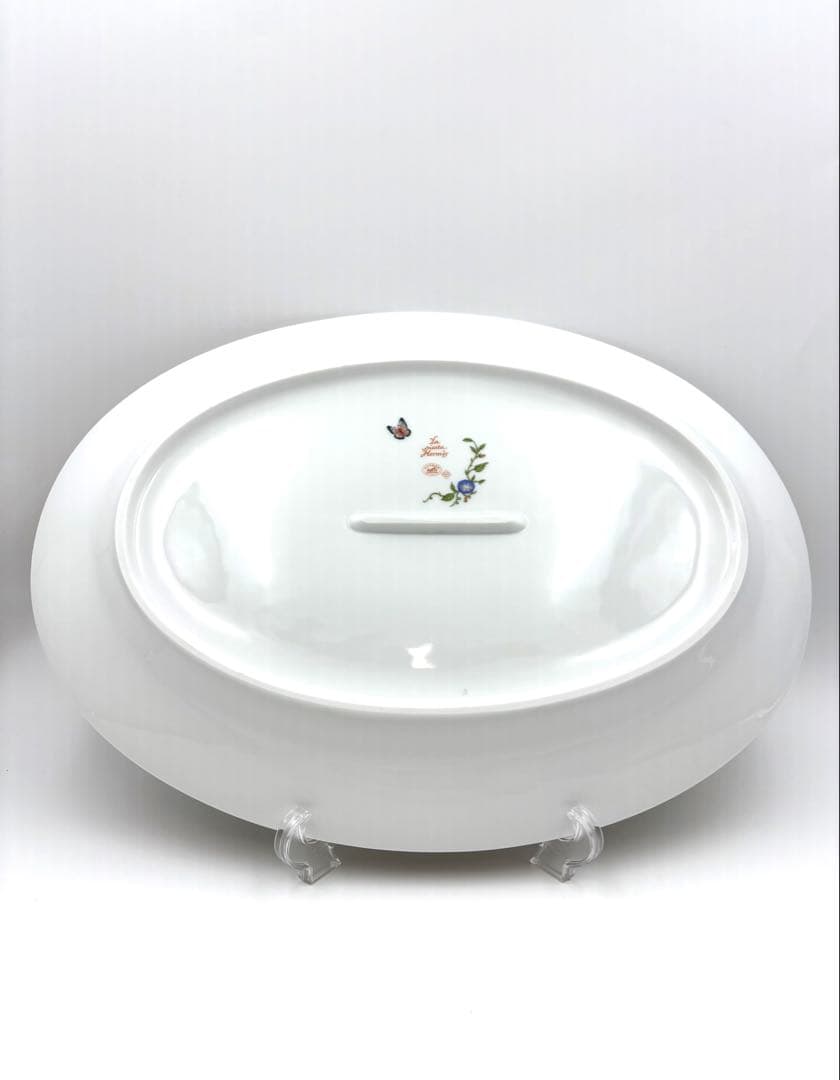 【希少】未使用保管品エルメス　シエスタ　大皿オレンジ41.5cmオーバルプレート