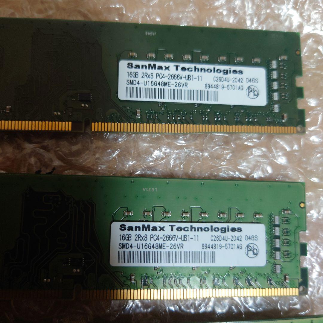 SanMax メモリ 64GB (16GB×4) DDR4-2666