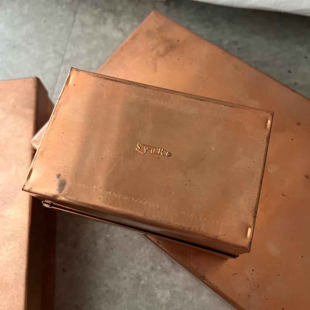 Syuro シュロ　ブリキ缶　缶　アンティーク 3点セット