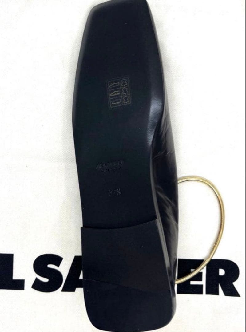 JIL SANDER ブラック フラットシューズ