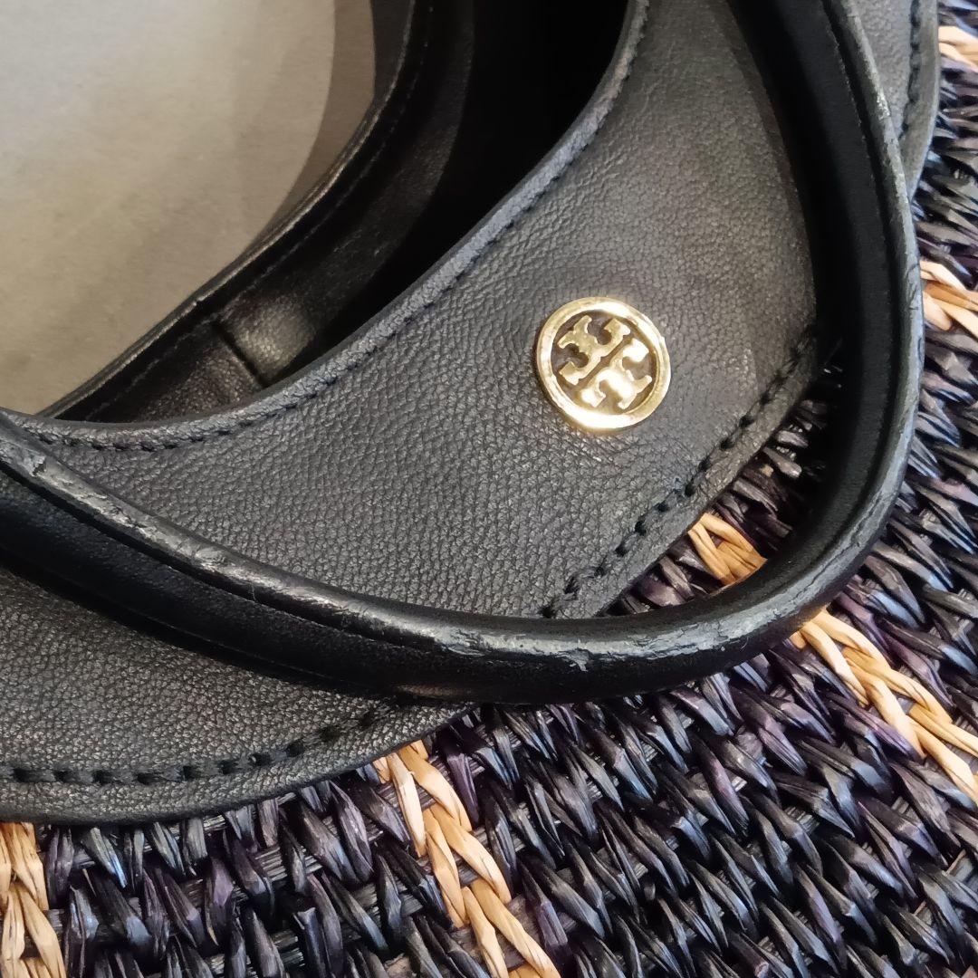 トリーバーチ Tory Burch ストロー ラージトート カゴ バッグ