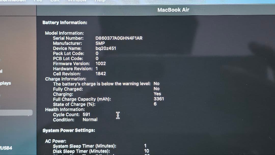 MacBook本体 MacBook Air 2020 i5 8GB/ 512GB