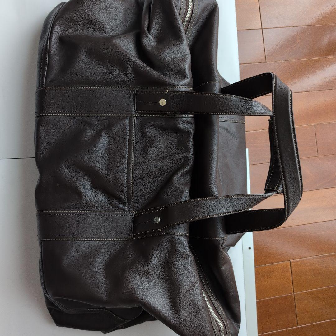 COACH　ダークブラウン レザー ボストンバッグ