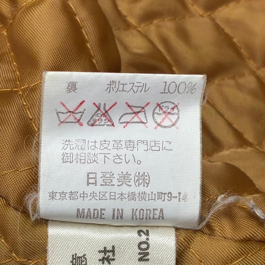 90s CHAPS RALPH LAUREN レザー スタジャン ウール L