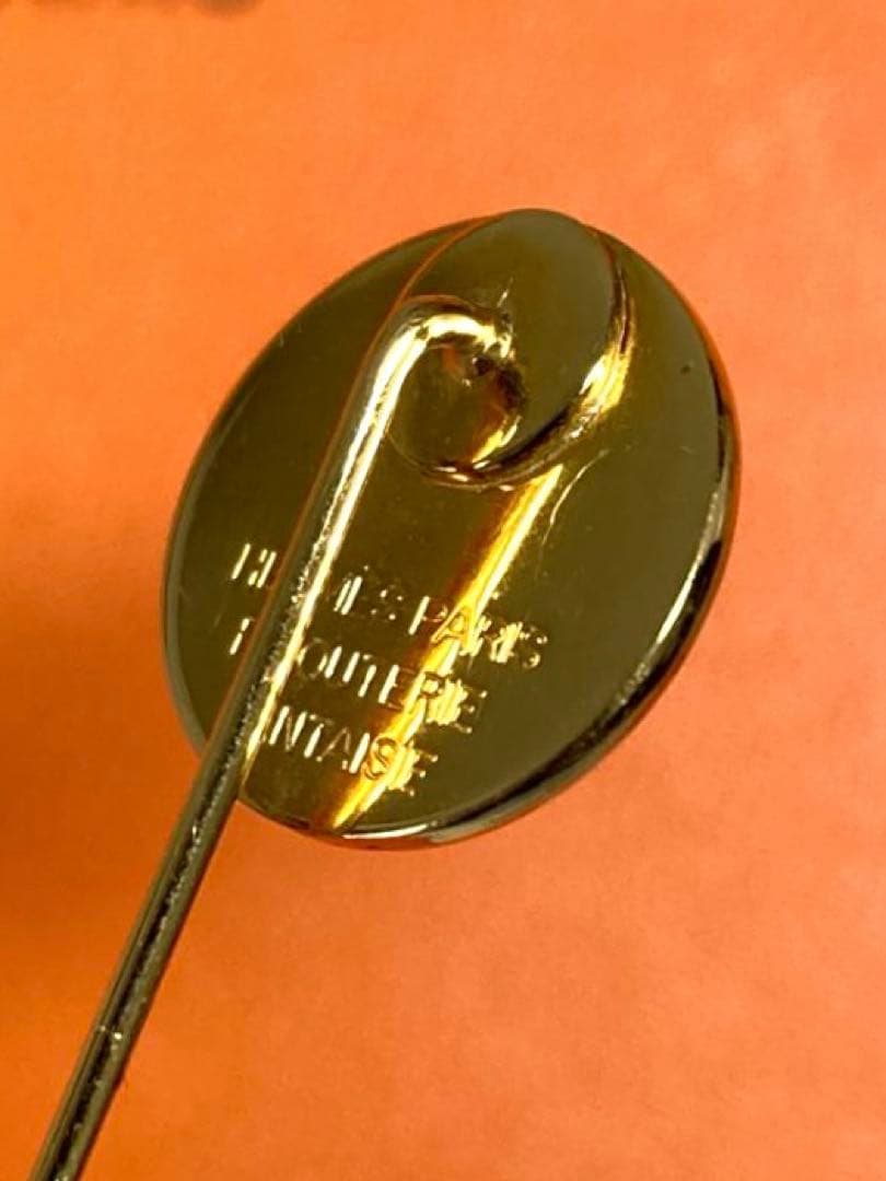 美品 HERMES エルメス セリエ ピンブローチ ピンバッジ ゴールド 箱付き