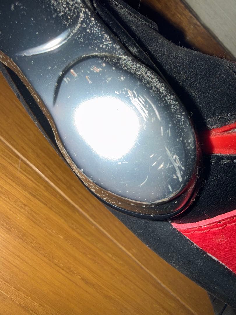 【中古】AUGI AR3 レーシングブーツ　黒／赤