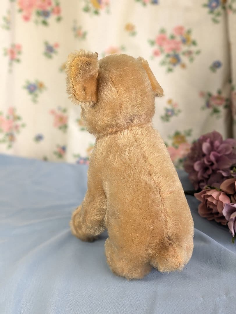 アンティーク シュタイフ社 ドイツ製　犬ぬいぐるみ パグ モプシー 大サイズ