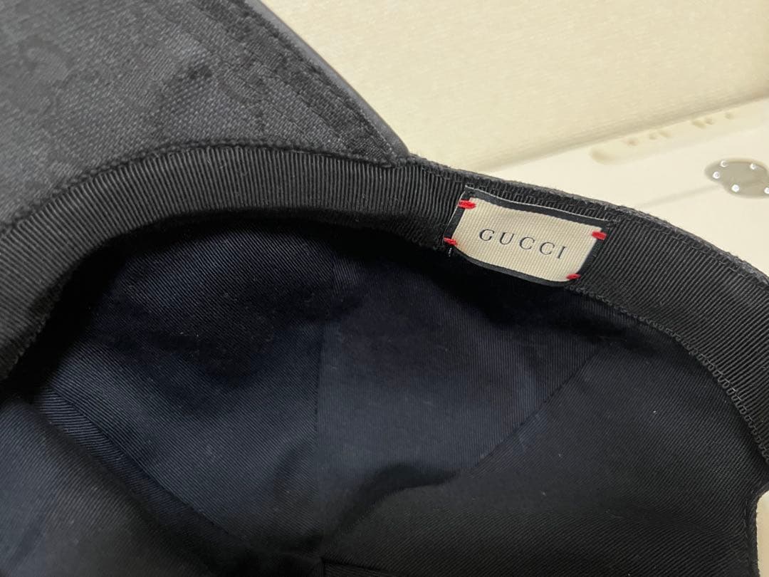 GUCCI グッチ キャップ GG柄 ブラック 正規品 男女兼用