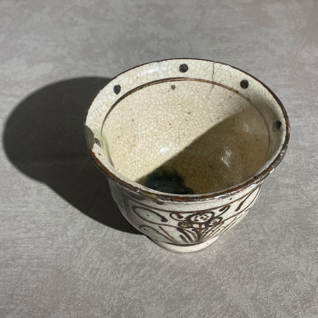 江戸時代後期 絵瀬戸向付 復興織部 再興織部 鉄絵向付 瀬戸焼 美濃焼 古瀬戸