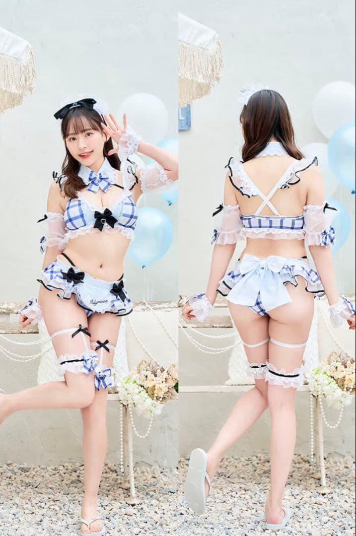 フリルチェックアラモードビキニ【Malymoon/マリームーン】