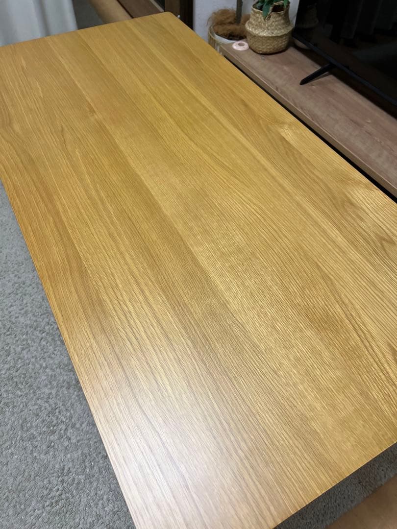 【美品】MUJI 無印良品 リビングでもダイニングでもつかえるテーブル オーク