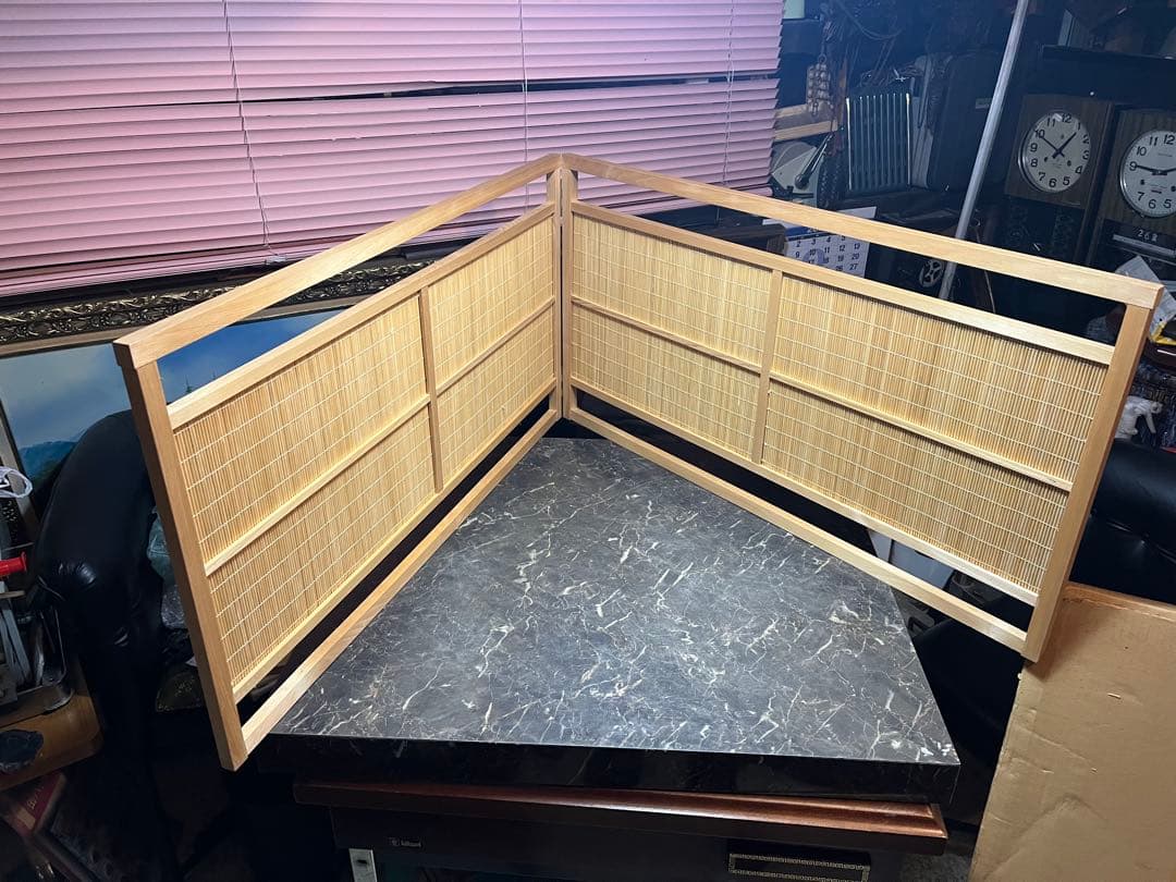 風炉先、 風炉先入れ替え用付き 格子風炉先 金銀ふすま風炉先 茶道具、