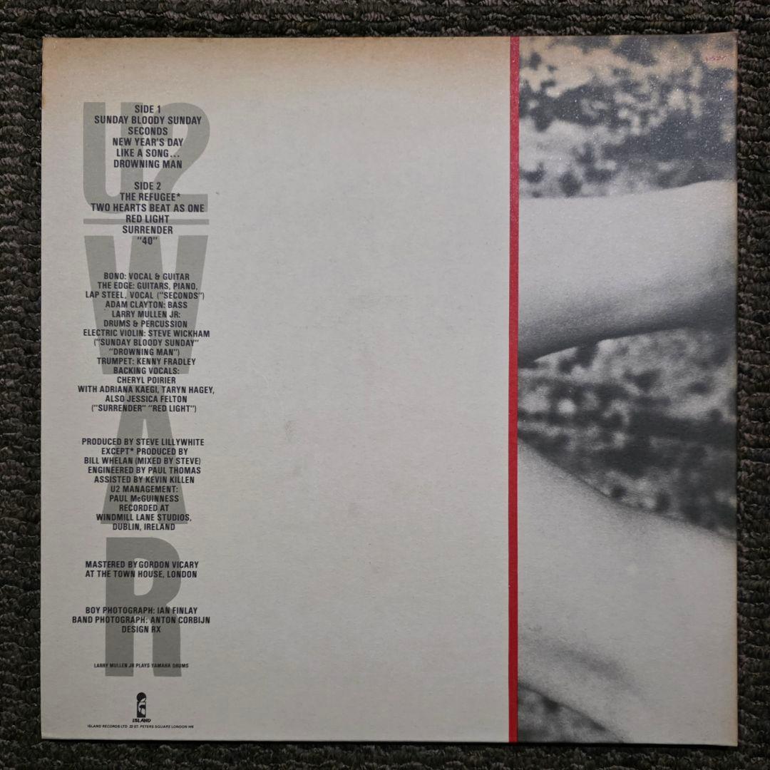 UK初期 U2 / WAR A-1U/B-1U 美音盤 Town Houseko