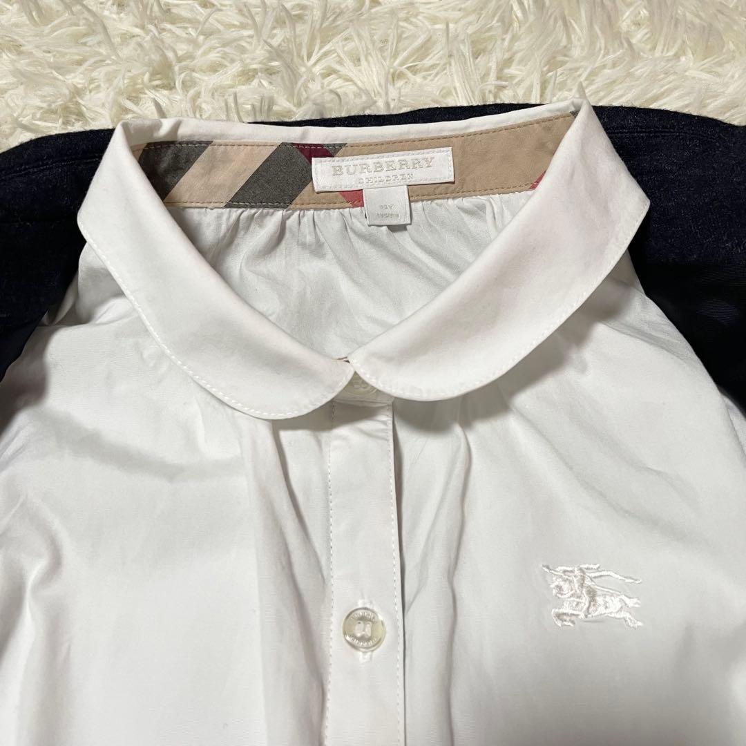 【花】バーバリーチルドレン フォーマル スカート チェック プリーツ