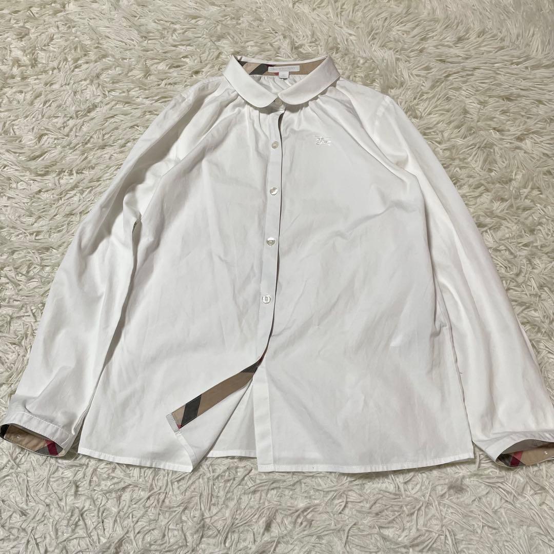 【花】バーバリーチルドレン フォーマル スカート チェック プリーツ