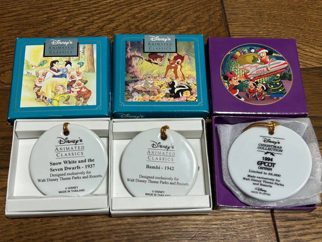 クリスマスオーナメント5点セット　フロリダディズニーワールド　ディズニーグッズ