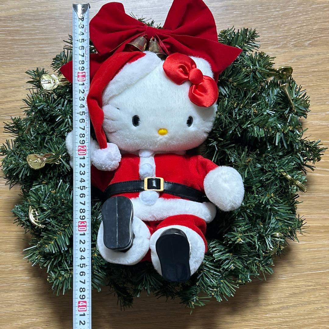 ハローキティ　クリスマスリース　ぬいぐるみ　ダンシングリース　ぬいぐるみ　キティ