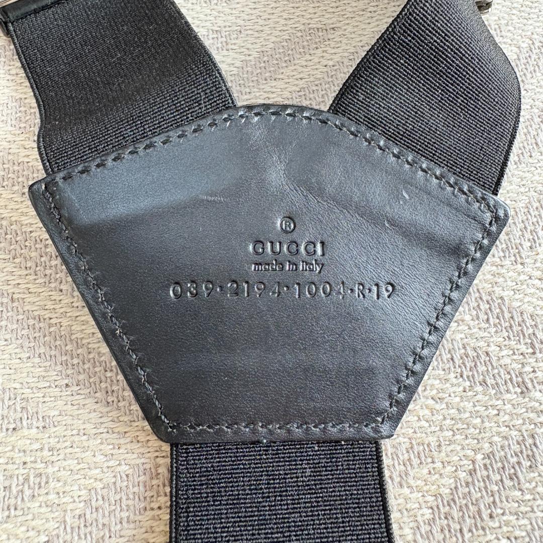 GUCCI グッチ　Y型 　サスペンダー　イタリア製