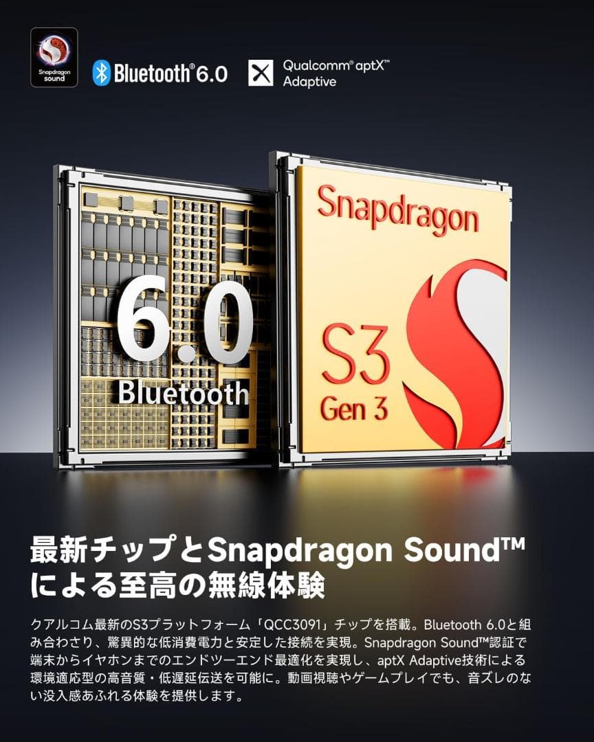 【新品・未開梱】EarFun Air Pro 4i+ワイヤレスイヤホン ブラック