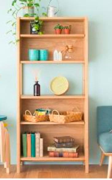 【2月中旬までの出品】木製オープンシェルフ 4段 ナチュラル