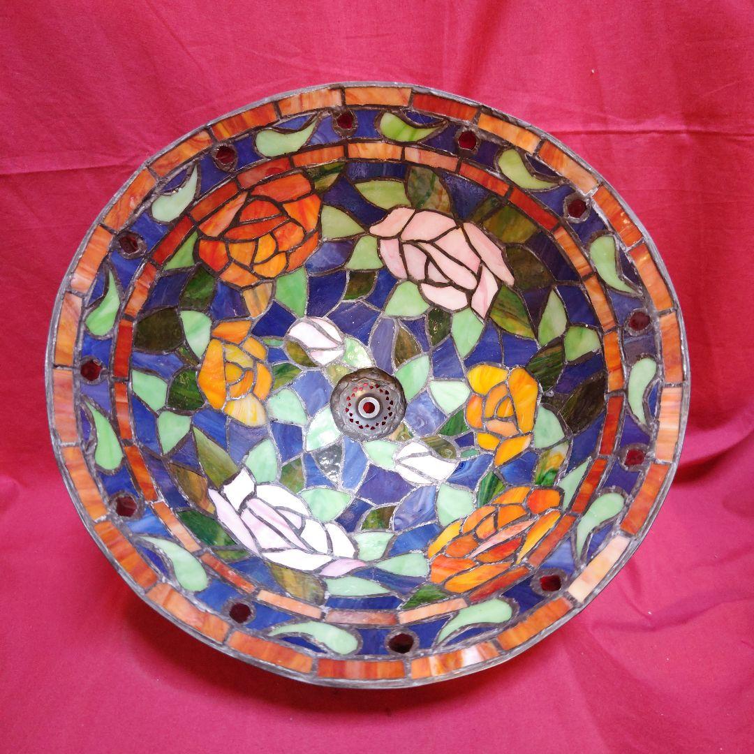 ステンドグラス　ライト薔薇　【最終価格】