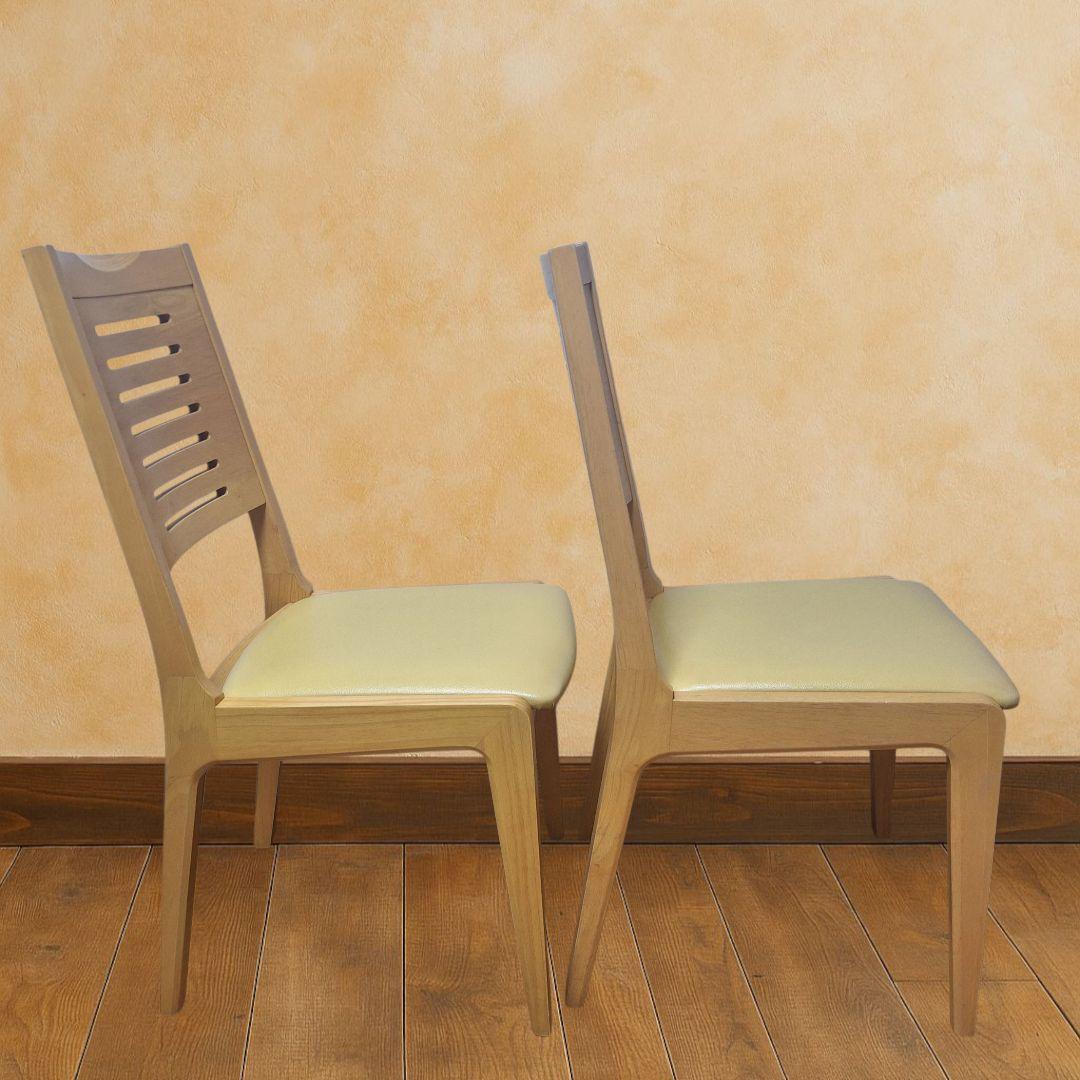 TOYO FURNITURE ダイニングチェア 2脚セット ナチュラル 木製