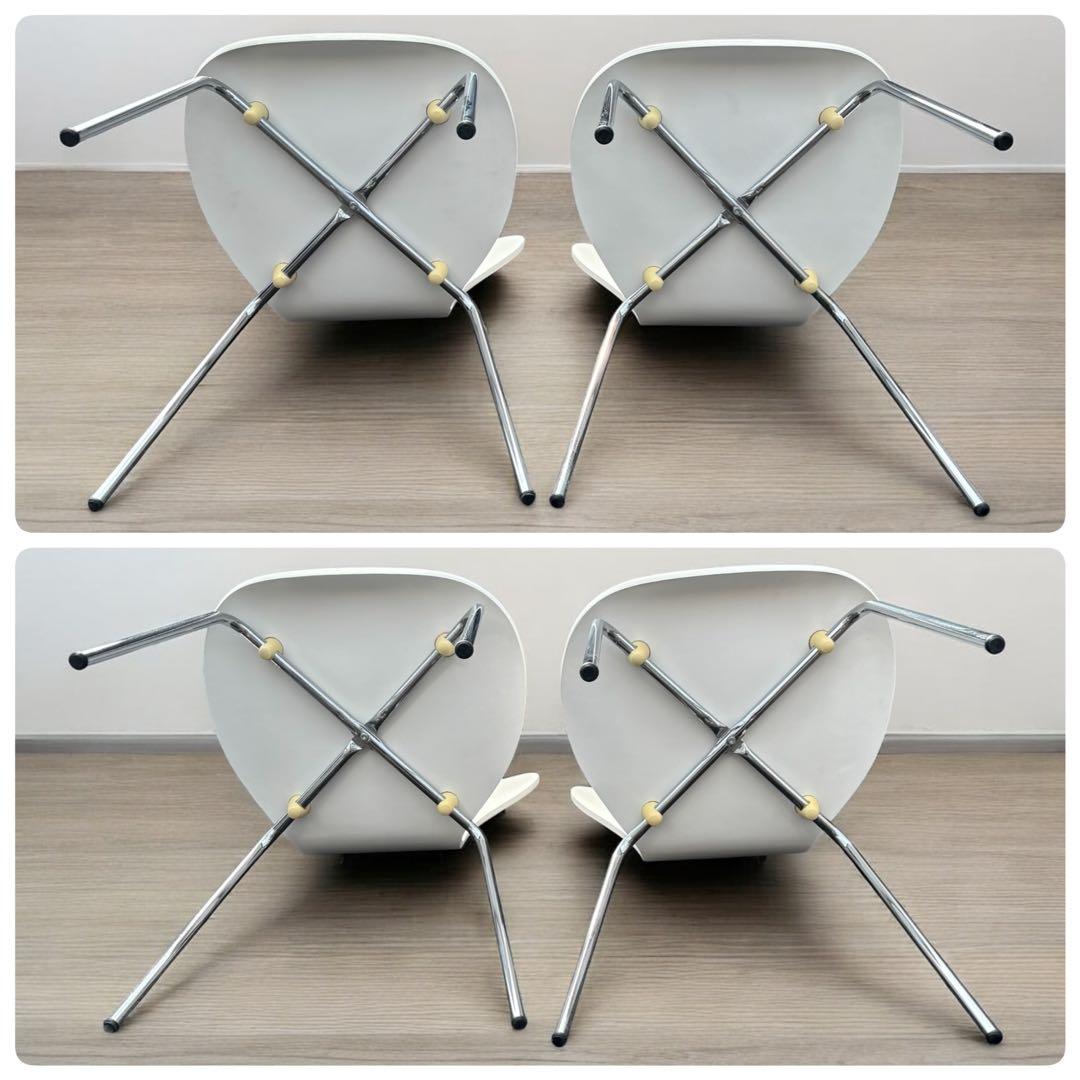 美品✨フリッツハンセン セブンチェア リプロダクト ホワイト 4脚 ダイニング