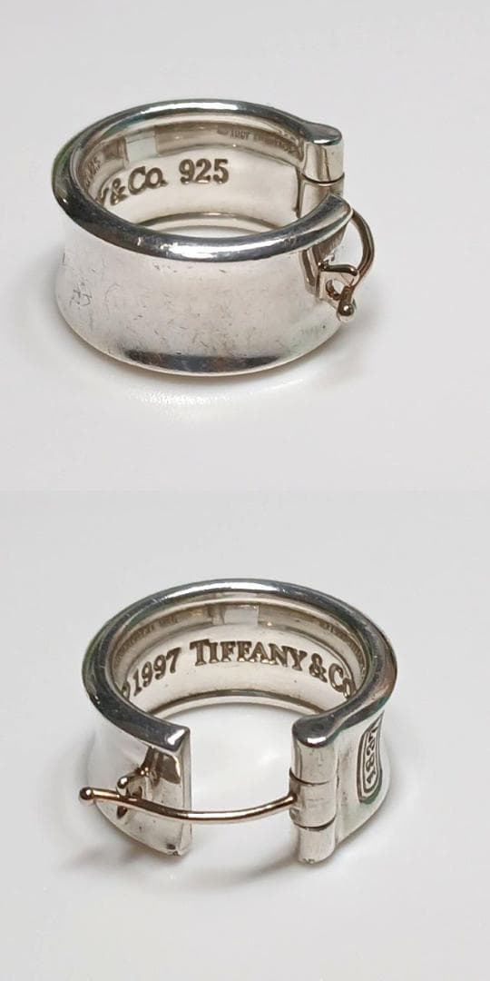ティファニー 1837 ワイド ピアス フープ ナロー 925 シルバー 片耳
