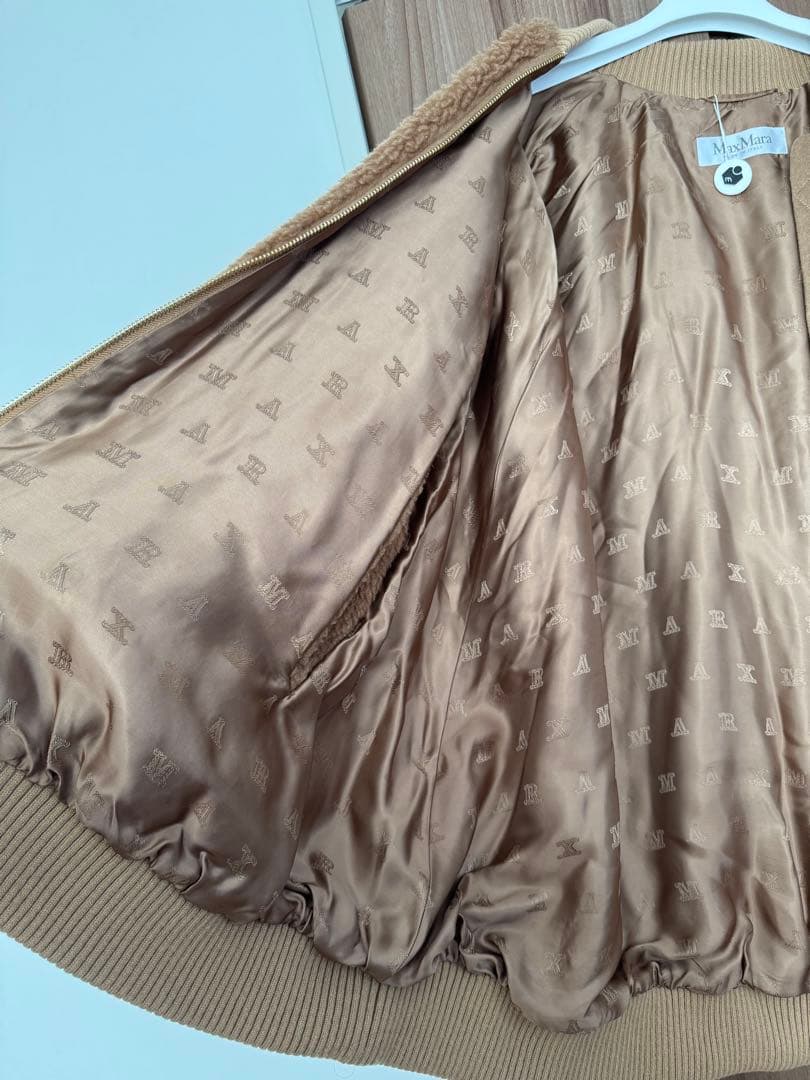 美品　Max Mara マックスマーラ　テディ　ケープ　ポンチョ