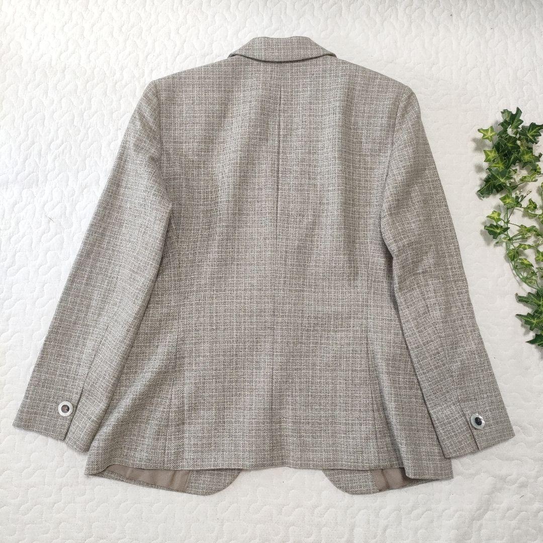 極美品✨GIORGIOARMANI　ウールツイードジャケット　大きいサイズ　46