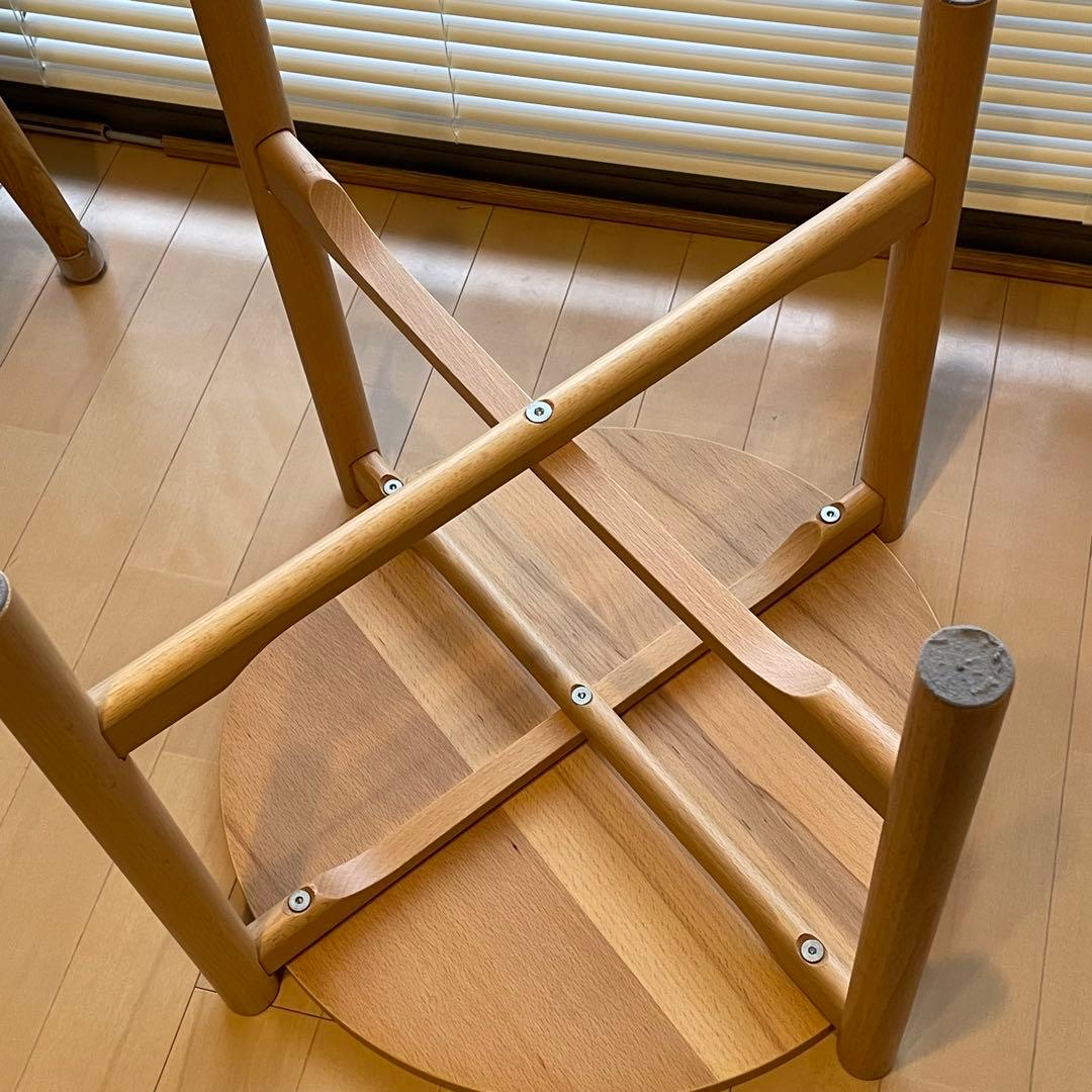 【美品】MUJI 無印良品 サイドテーブル 丸テーブル 廃番